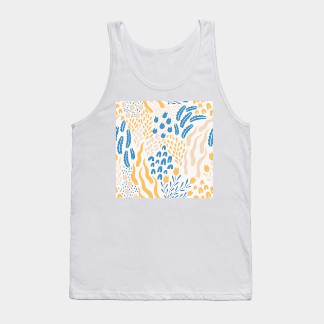 Flowery Abstracts Tank Top by NJORDUR